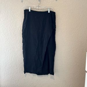 Abercrombie & Fitch Linen Blend MIDI Skirt